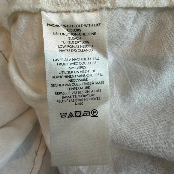 We The Free People Marten Cotton Oxford Top in White Size Small - Picture 8 of 16